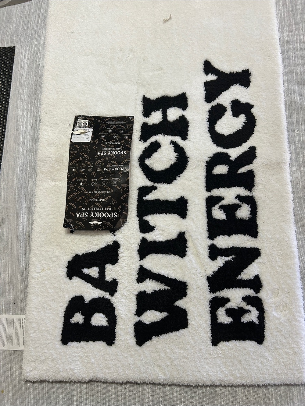 White "Bad Witch Energy" Bath Rug - Picture 2 of 5
